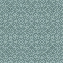 Larsson Teal Textured Ogee Wallpaper