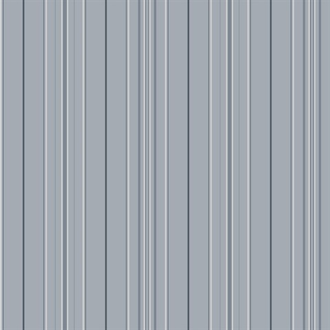 Lascelle Light Blue Modern Pinstripe Wallpaper