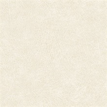 Latigo Bone Faux Leather Wallpaper