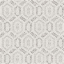 Latona Platinum Diamond Geometric Wallpaper