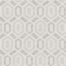 Latona Platinum Diamond Geometric Wallpaper