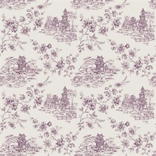 Laure Purple Toile