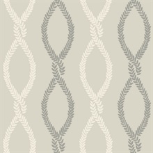 Laureate Grey Vine Trellis Wallpaper