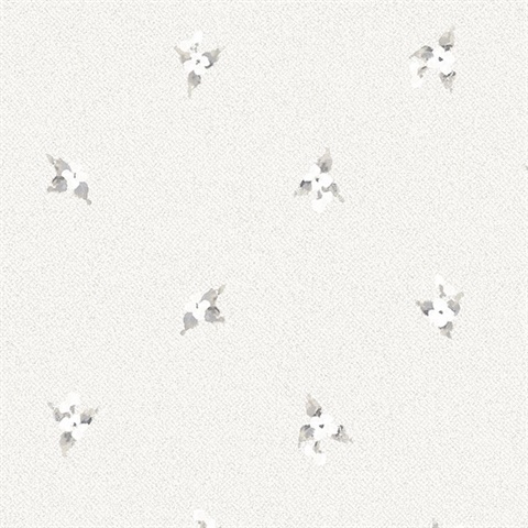 Laurel Spots Grey Wallpaper