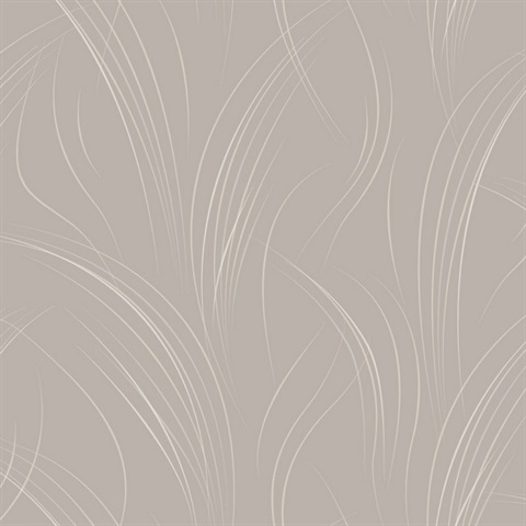 Lavender Graceful Wisp Curve Lines Wallpaper