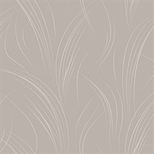 Lavender Graceful Wisp Curve Lines Wallpaper