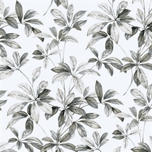 Leaf Trail Botanical Alloy Peel and Stick Wallpaper