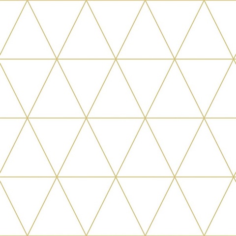 Leda Metallic Geometric Triangles Wallpaper