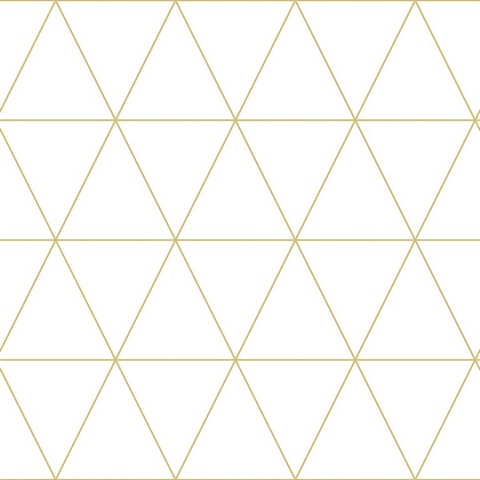 Leda Metallic Geometric Triangles Wallpaper