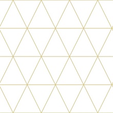 Leda Metallic Geometric Triangles Wallpaper