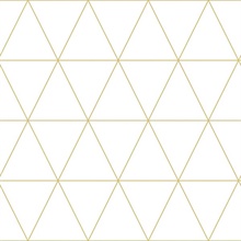 Leda Metallic Geometric Triangles Wallpaper