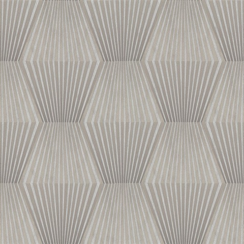 Lehnmann Taupe Geometric Wallpaper