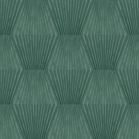 Lehnmann Teal Geometric Wallpaper