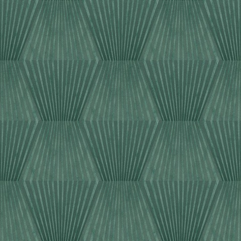Lehnmann Teal Geometric Wallpaper