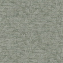 Lei Jade Textured Etched Leaves Wallpaper