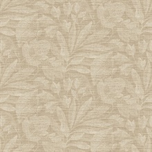 Lei Wheat Textured Etched Leaves Wallpaper