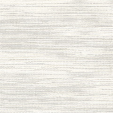 Leicester Pearl Metallic Horizontal Faux Grasscloth Wallpaper
