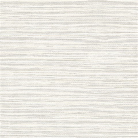 Leicester Pearl Metallic Horizontal Faux Grasscloth Wallpaper