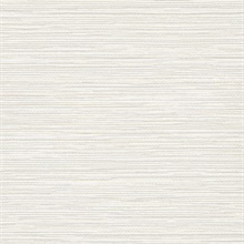 Leicester Pearl Metallic Horizontal Faux Grasscloth Wallpaper