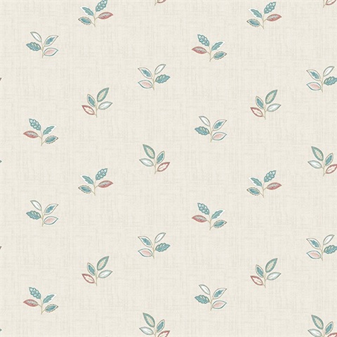 Leigh Coral Leaf Wallpaper