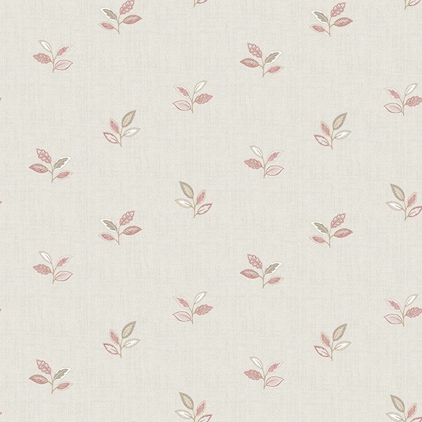 3112-002736 | Leigh Pink Leaf Wallpaper | Wallpaper Boulevard