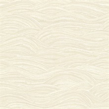 Leith Cream Textured Horizontal Zen Waves Wallpaper