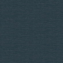 Lela Navy Blue Textured Faux Linen Wallpaper