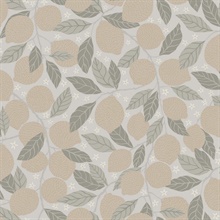 Lemona Grey Fruit Tree Wallpaper