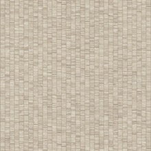 Lemuria Beige Mediterranean Striped Linen Textured Wallpaper