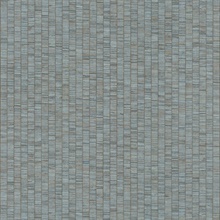 Lemuria Blue Mediterranean Striped Linen Textured Wallpaper