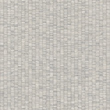 Lemuria Mist Mediterranean Striped Linen Textured Wallpaper