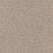 Lemuria Taupe Mediterranean Striped Linen Textured Wallpaper