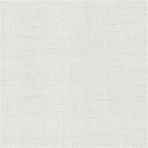 Leon Off-White Faux Fabric Wallpaper
