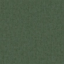 Leonardo Dark Green Flock Vertical Stripe Raised Felt Textured Wallpap