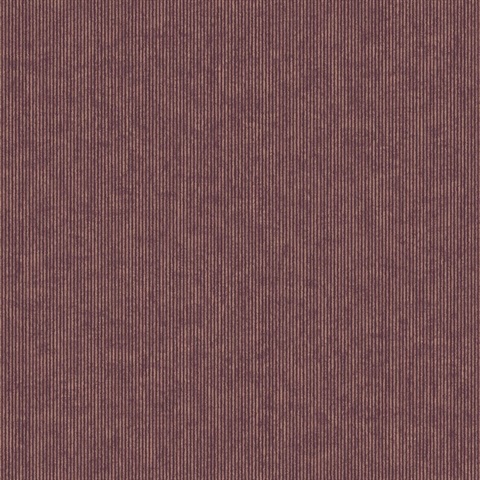Leonardo Mauve Flock Vertical Stripe Raised Felt Textured Wallpaper