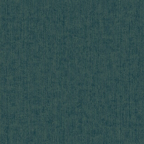 Leonardo Teal Flock Vertical Stripe Raised Felt Textured Wallpaper