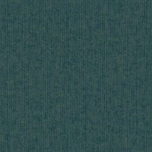 Leonardo Teal Flock Vertical Stripe Raised Felt Textured Wallpaper
