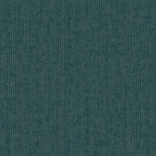 Leonardo Teal Flock Vertical Stripe Raised Felt Textured Wallpaper