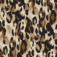Leopard Print Animal Print Fallburn Tan Peel and Stick Wallpaper