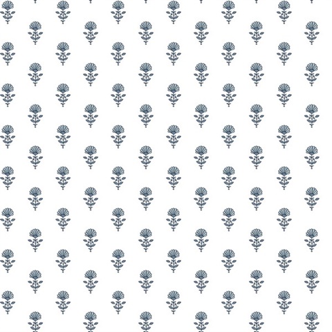 Libby Blue Heather Mini Floral Wallpaper