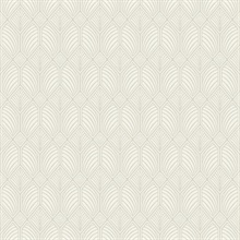 Light Beige Craftsman Textured Geometric Wallpaper
