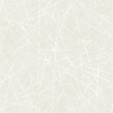 Light Beige Geometric Crosshatch Wallpaper