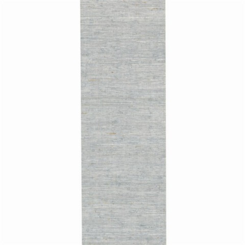 Light Blue Arrowroot Grasscloth Wallpaper