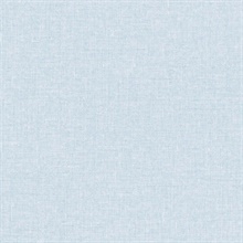 Light Blue Faux Woven Linen Textured Wallpaper