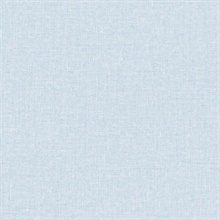 Light Blue Faux Woven Linen Textured Wallpaper