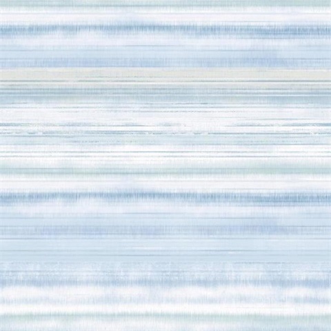 Light Blue Fleeting Horizon Horizontal Stripe Wallpaper