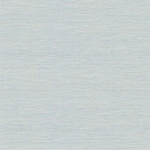 Light Blue Horizontal Stria Patterned Wallpaper