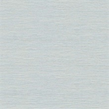 Light Blue Horizontal Stria Patterned Wallpaper