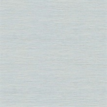 Light Blue Horizontal Stria Patterned Wallpaper