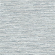 Light Blue Isla Jute Faux Grasscloth Wallpaper